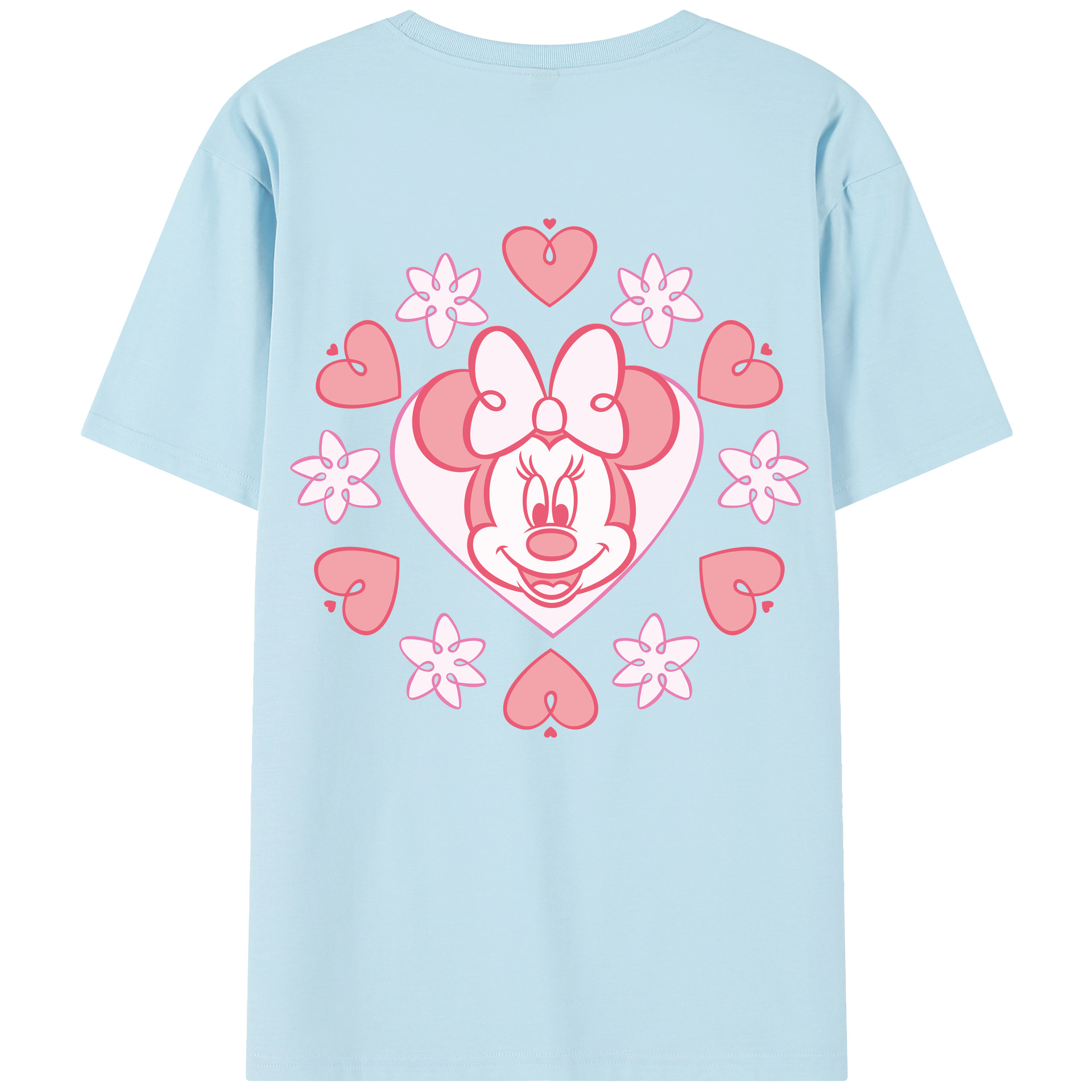 （画像用） ミッキーマウス Mickey Mouse 綿100％半袖Tシャツ（背面プリント）